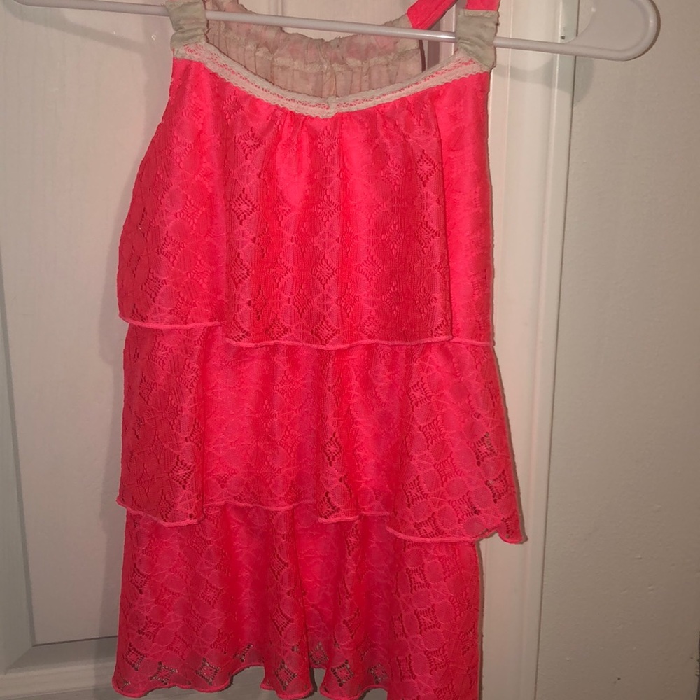 Pink Ruffle Top